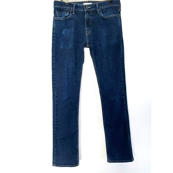Abercrombie & Fitch Men’s Slim Straight Jeans Size 32x34 Dark Wash Denim - Picture 1 of 8